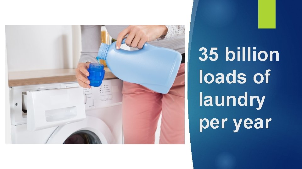 35 billion loads of laundry per year 