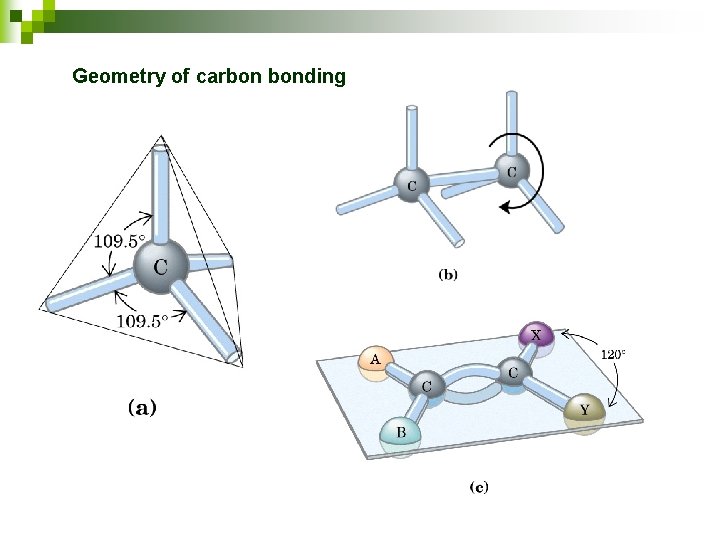 Geometry of carbon bonding 