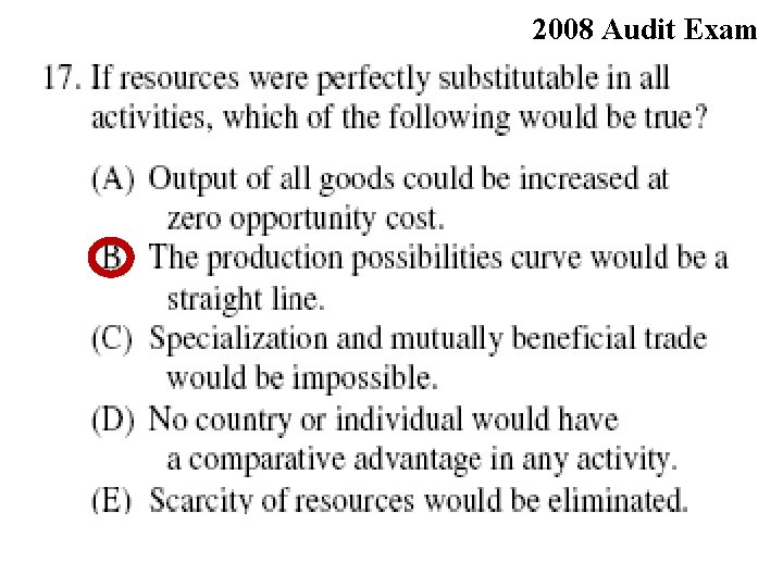 2008 Audit Exam 