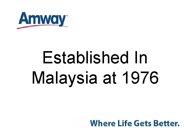 Established In Malaysia at 1976 