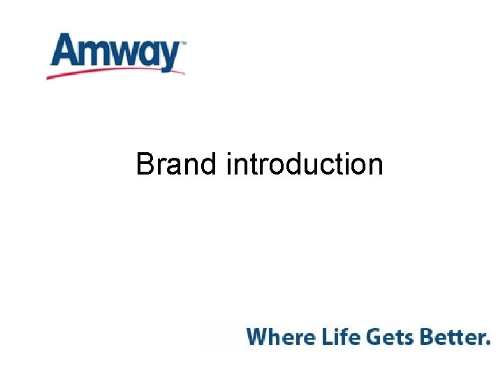 Brand introduction 