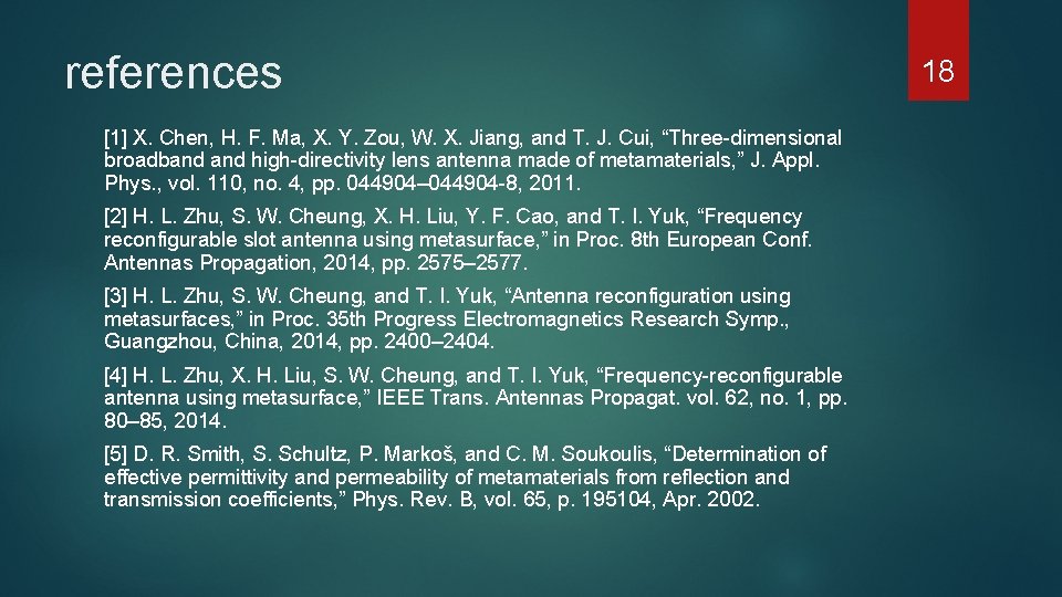 references [1] X. Chen, H. F. Ma, X. Y. Zou, W. X. Jiang, and