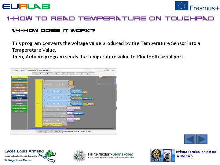 EURLAB 1 -How TO READ TEMPERATURE ON TOUCHPAD 1. 4 -How does it work?