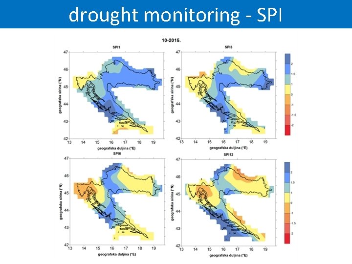 drought monitoring - SPI 