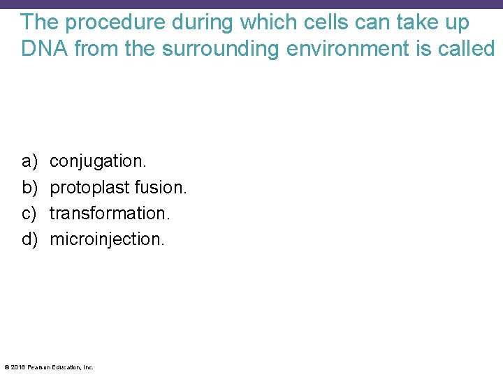 The procedure during which cells can take up DNA from the surrounding environment is