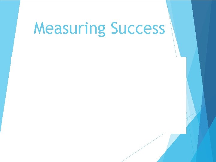 Measuring Success 