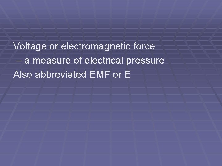 Electricity Basic Terms 1 Ampere rate of electrical