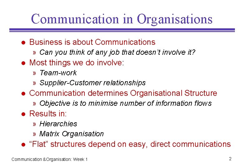 Communication in Organisations l Business is about Communications » Can you think of any Communication in Organisations l Business is about Communications » Can you think of any