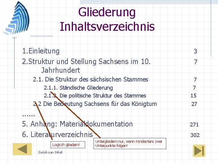 Gliederung Inhaltsverzeichnis 1. Einleitung 2. Struktur und Stellung Sachsens im 10. Jahrhundert 2. 1.