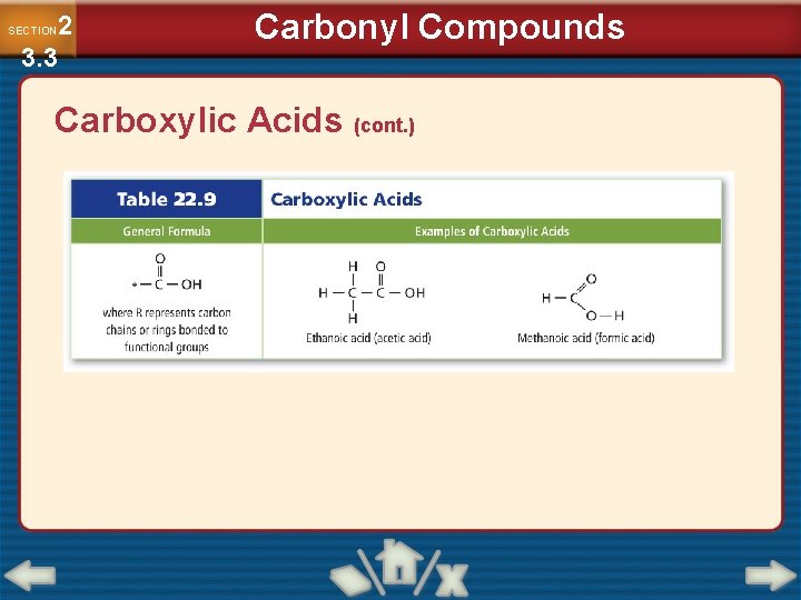 2 3. 3 SECTION Carbonyl Compounds Carboxylic Acids (cont. ) 