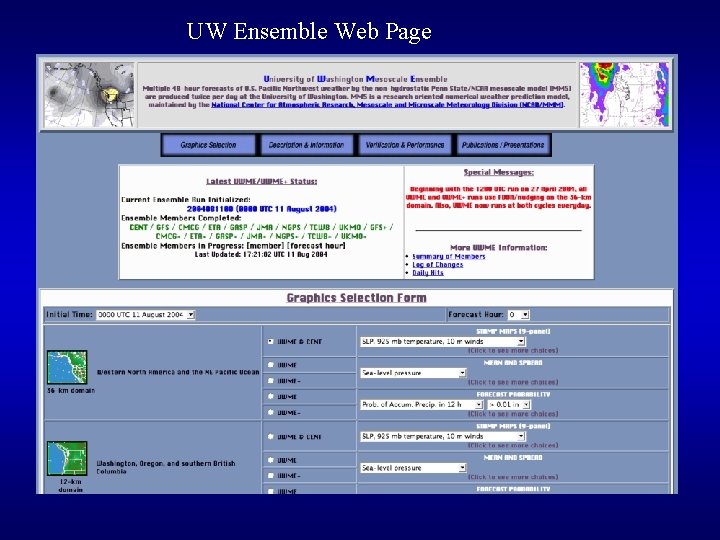 UW Ensemble Web Page 