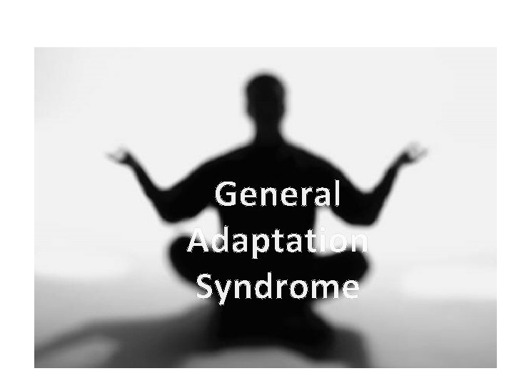 General Adaptation Syndrome 