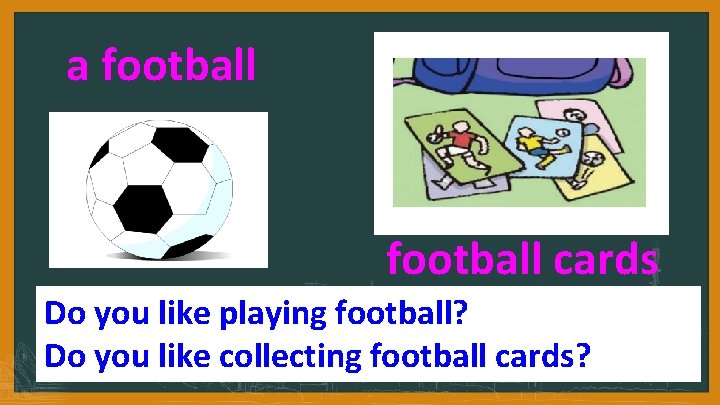 a football cards Do you like playing football? Do you like collecting football cards?