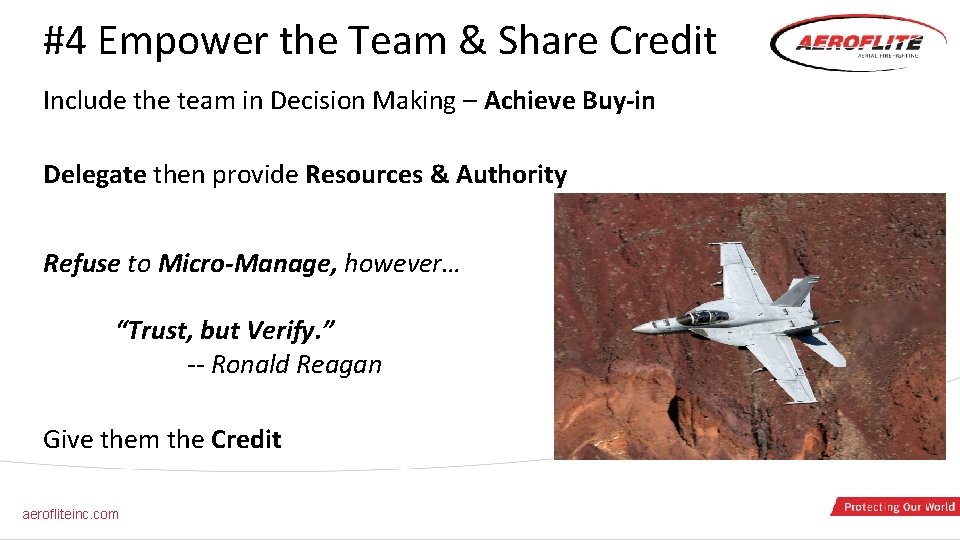#4 Empower the Team & Share Credit Include the team in Decision Making –