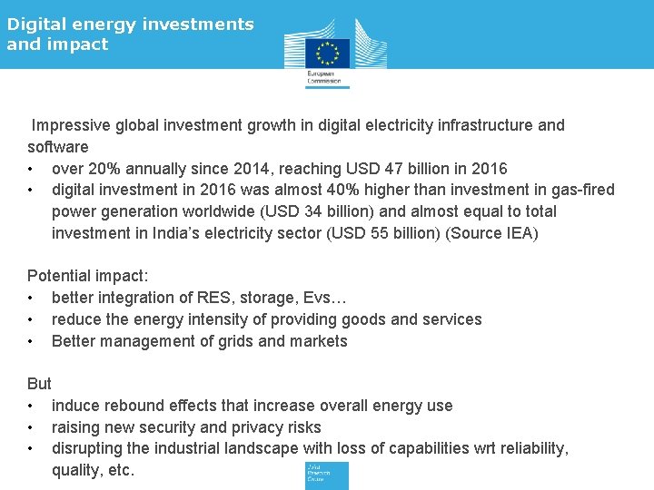Digital energy investments and impact Impressive global investment growth in digital electricity infrastructure and