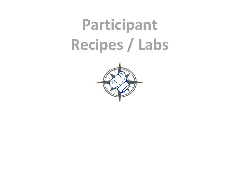Participant Recipes / Labs 
