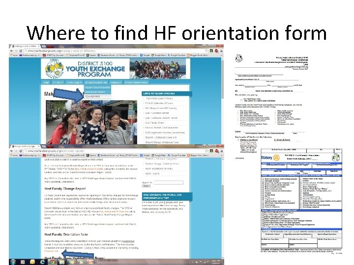 Where to find HF orientation form 