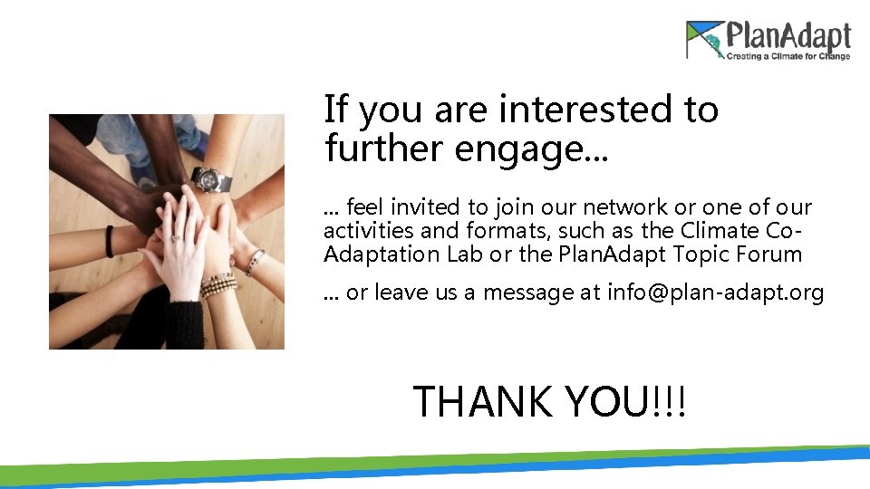 If you are interested to further engage. . . feel invited to join our