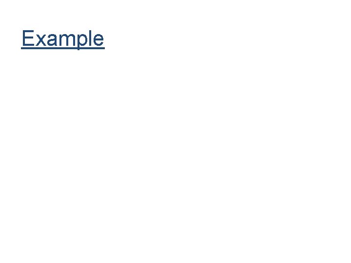 Example 