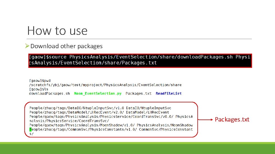 How to use ØDownload other packages Packages. txt 