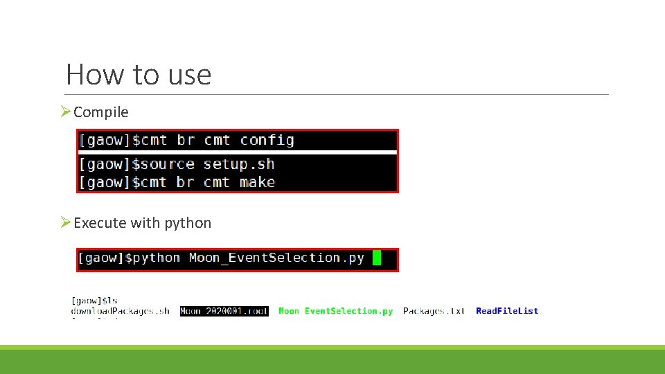 How to use ØCompile ØExecute with python 