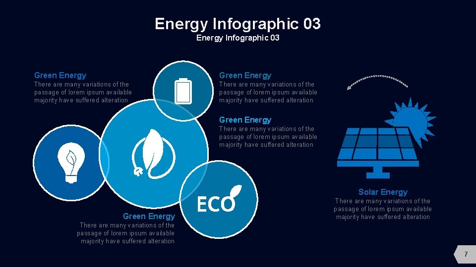 Energy Infographic 03 Green Energy There are many variations of the passage of lorem