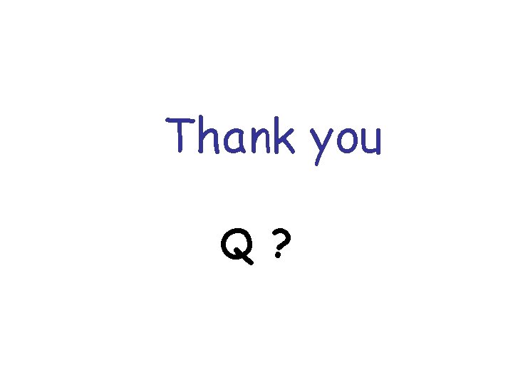 Thank you Q ? 