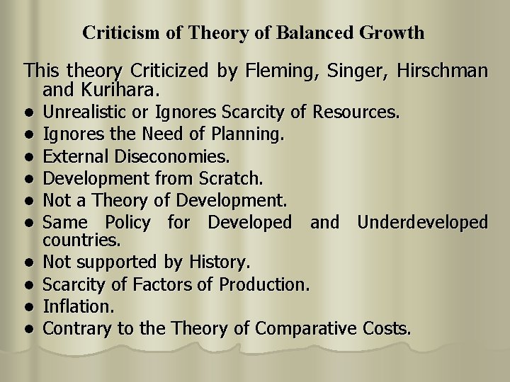 Balanced And Unbalanced Growth Theory Introduction There are