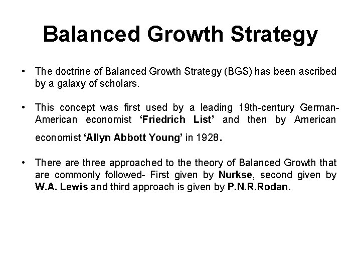 Balanced And Unbalanced Growth Theory Introduction There are