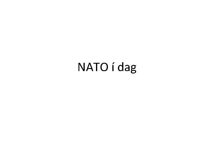 NATO í dag 