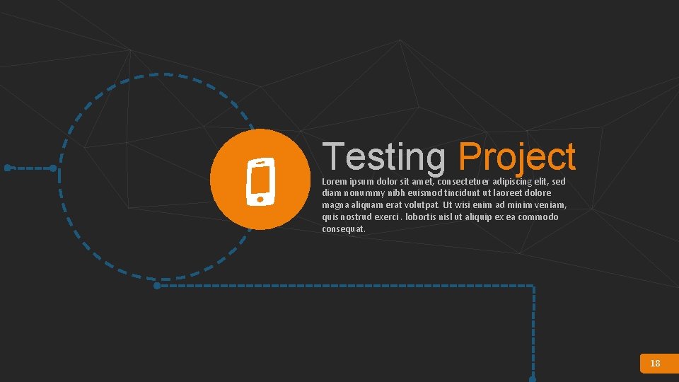 Testing Project Lorem ipsum dolor sit amet, consectetuer adipiscing elit, sed diam nonummy nibh