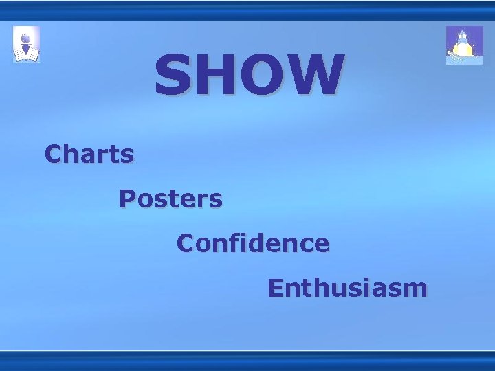 SHOW Charts Posters Confidence Enthusiasm 