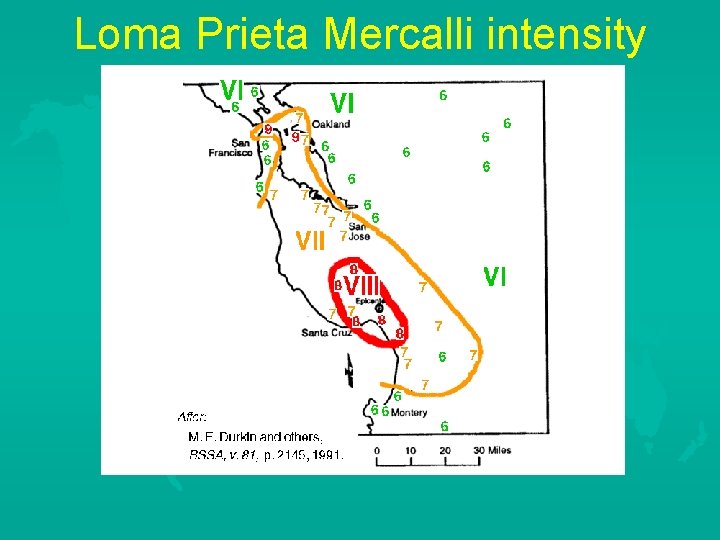 Loma Prieta Mercalli intensity 