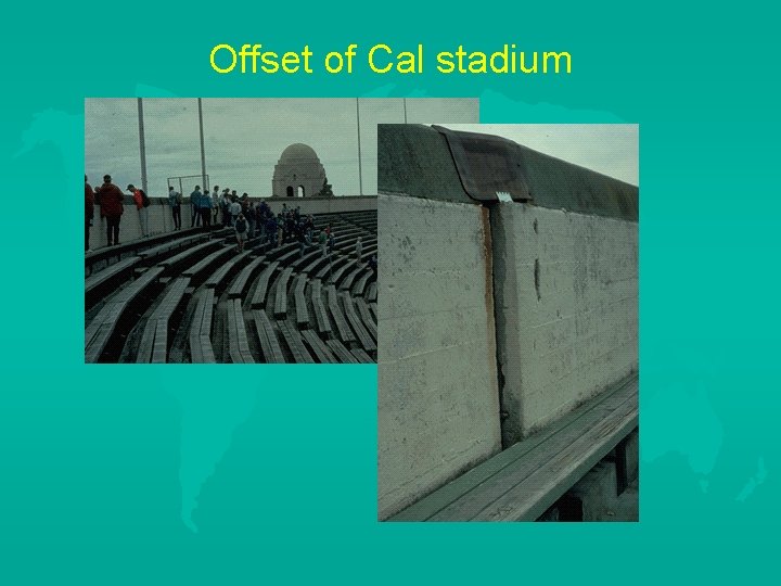 Offset of Cal stadium 