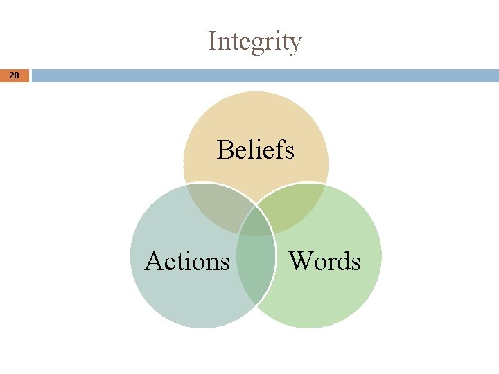Integrity 20 Beliefs Actions Words Integrity 20 Beliefs Actions Words