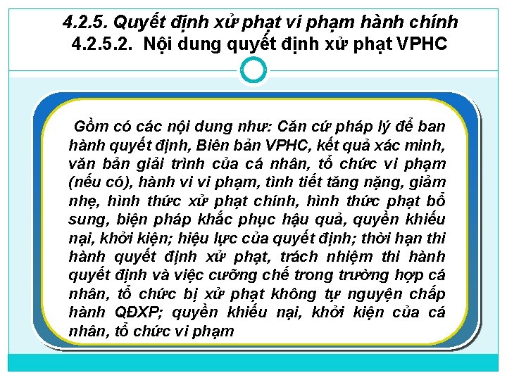 4. 2. 5. Quyết định xử phạt vi phạm hành chính 4. 2. 5.