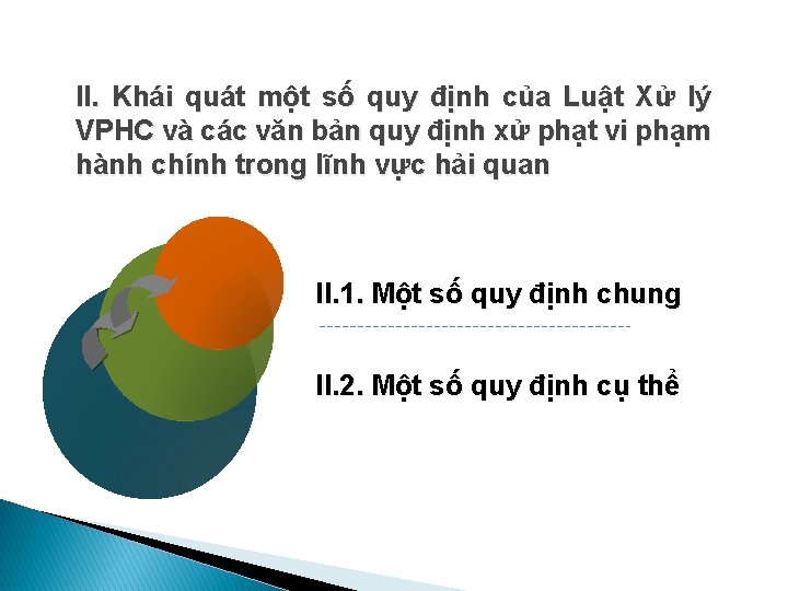 II. Khái quát một số quy định của Luật Xử lý VPHC và các