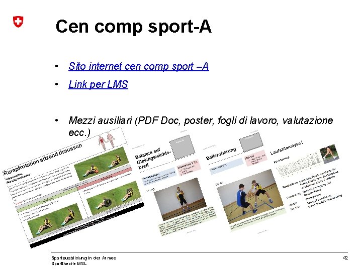 Cen comp sport-A • Sito internet cen comp sport –A • Link per LMS
