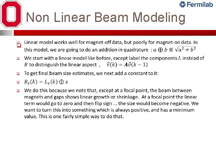 Non Linear Beam Modeling q Non Linear Beam Modeling q