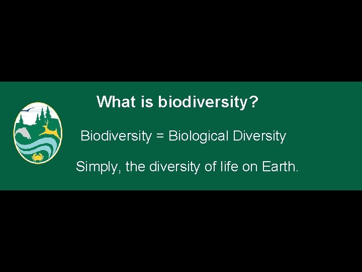 What is biodiversity? Biodiversity = Biological Diversity Simply, the diversity of life on Earth.