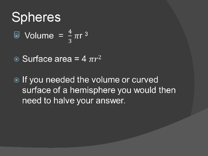 Spheres � 