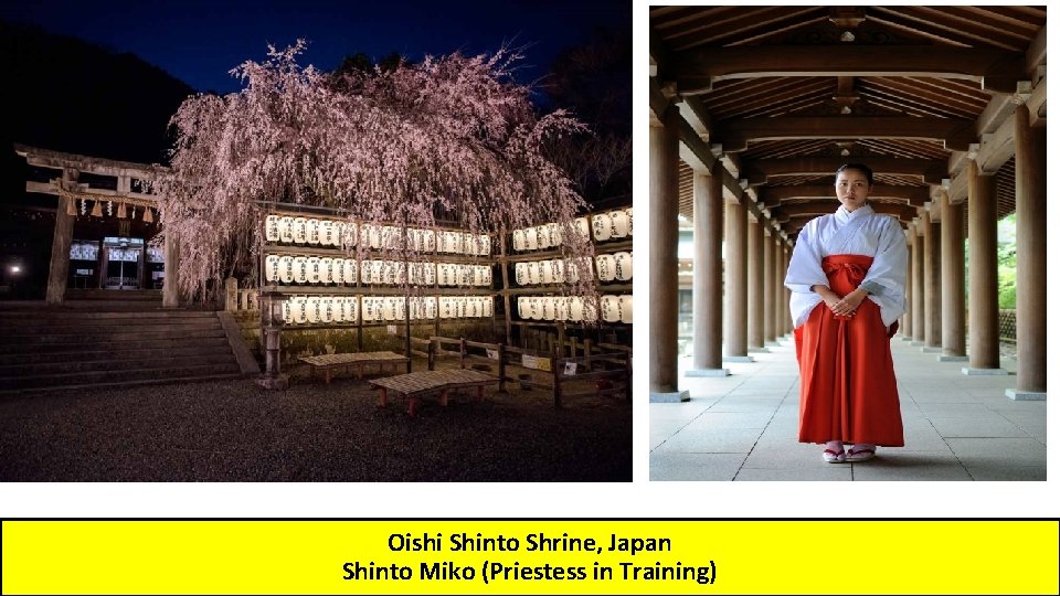 Oishi Shinto Shrine, Japan Shinto Miko (Priestess in Training) 