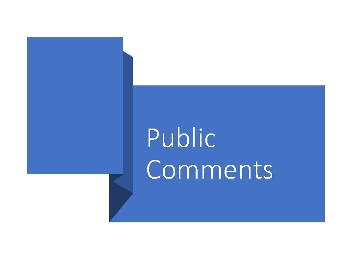 Public Comments 