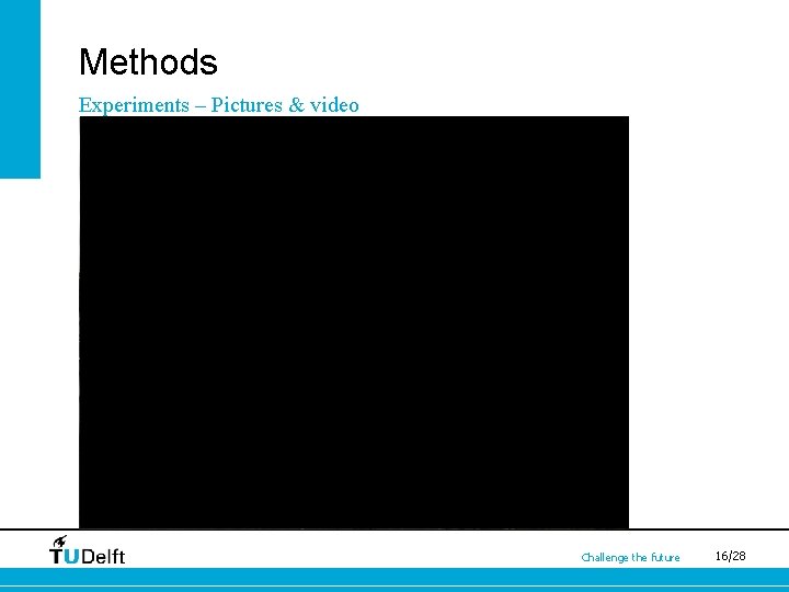 Methods Experiments – Pictures & video Challenge the future 16/28 