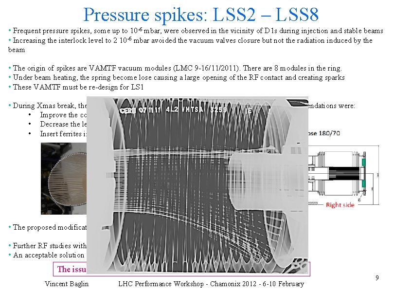 Pressure spikes: LSS 2 – LSS 8 • Frequent pressure spikes, some up to