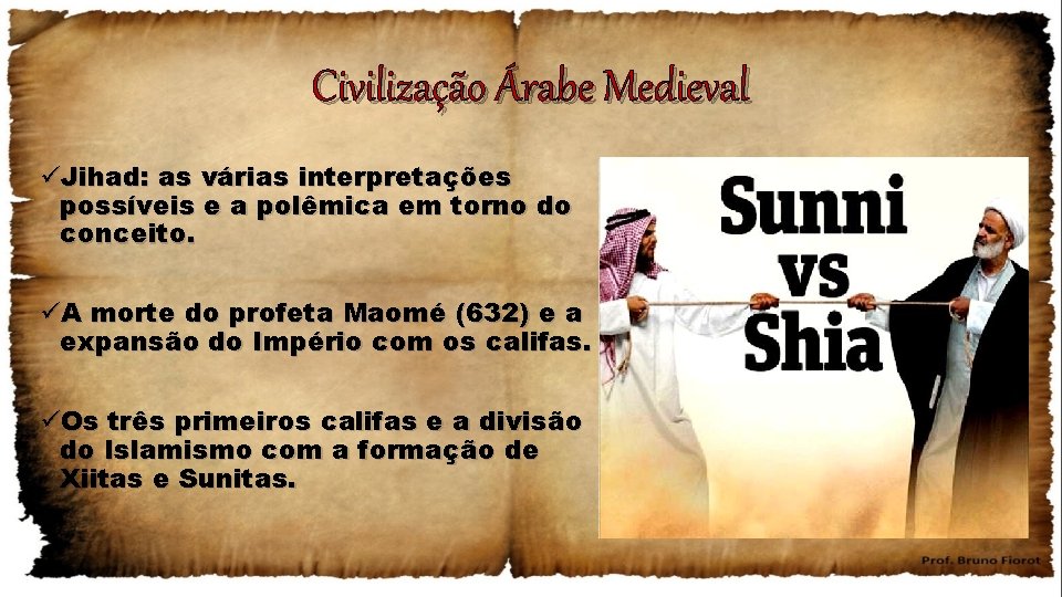 Civilização Árabe Medieval üJihad: as várias interpretações possíveis e a polêmica em torno do