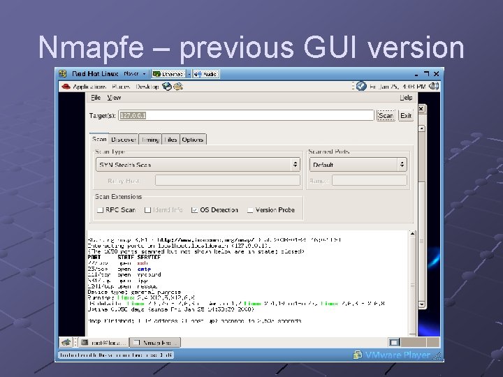 Nmapfe – previous GUI version 