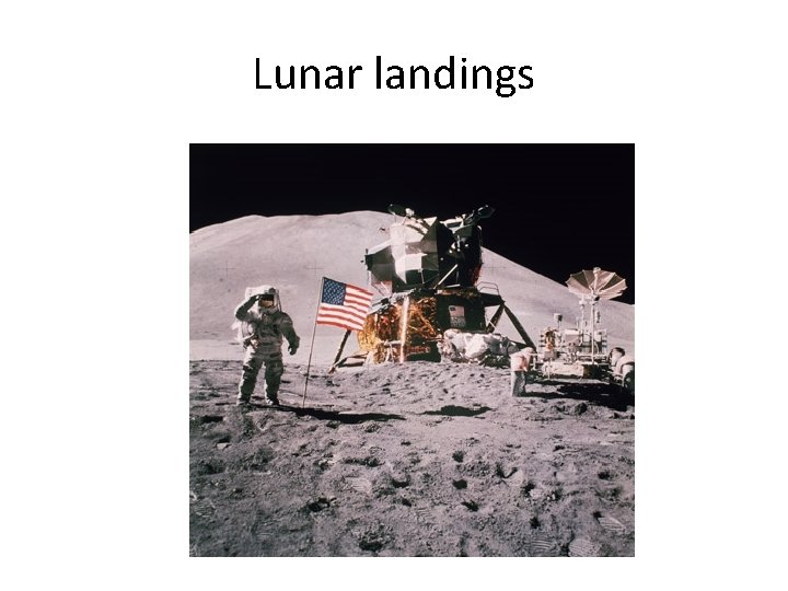 Lunar landings 