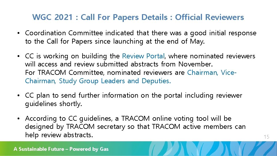 WGC 2021 : Call For Papers Details : Official Reviewers • Coordination Committee indicated