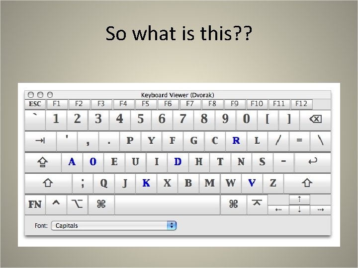 So what is this? ? 